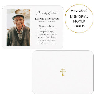 Classic Photo Orthodox Christian Prayer Card      
