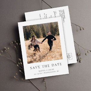 Classic Photo Save the Date Announcement Postcard