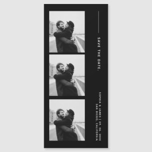 Classic Photo Strip Wedding Magnetic Save The Date