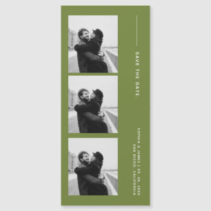 Classic Photo Strip Wedding Magnetic Save The Date