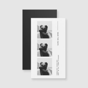Classic Photo Strip Wedding Magnetic Save The Date