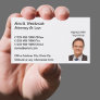 Classic Photo Template Attorney Business Card