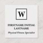 [ Thumbnail: Classic Physical Fitness Specialist Business Card ]
