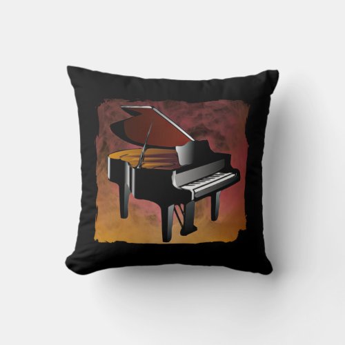 Classic Piano Design Gifts Throw Pillow