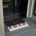 Classic Piano Keyboard Personalizable Doormat