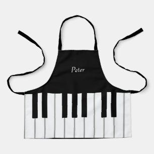 Classic Piano Keyboard Personalized Kids' Music Apron