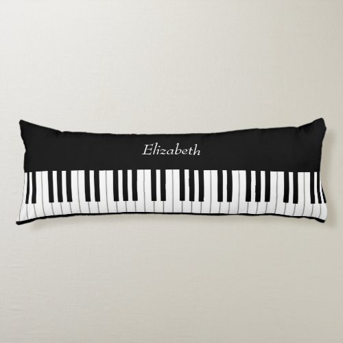 Classic Piano Keyboard Personalized Music Body Pillow