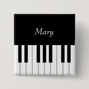 Classic Piano Keyboard Personalized Music Button