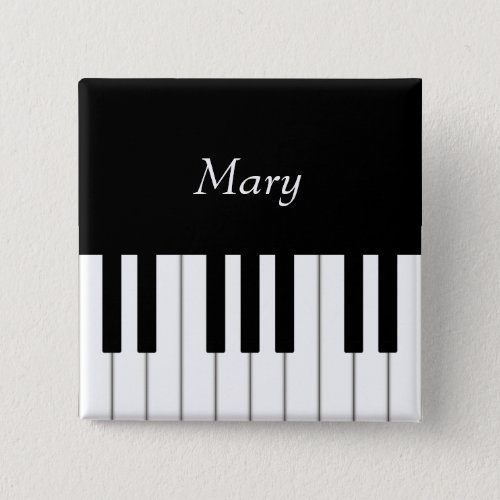 Classic Piano Keyboard Personalized Music Button