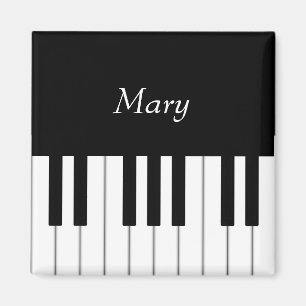 Classic Piano Keyboard Personalized Music Magnet