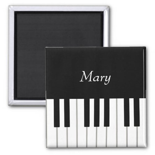 Classic Piano Keyboard Personalized Music Magnet