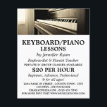 Classic Piano, Keyboard, Piano Lessons Flyer<br><div class="desc">Classic Piano,  Keyboard,  Piano Lessons Advertising Flyers By The Business Card Store.</div>