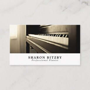 Classic Piano, Musician, Music Industry Business Card