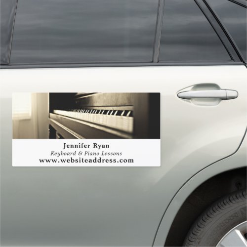 Classic Piano Musician Music Industry Car Magnet