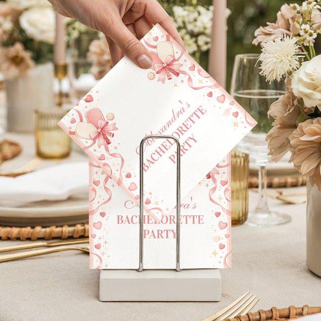 Classic Pickleball Garden Bachelorette Party Napkins (Creator Uploaded)