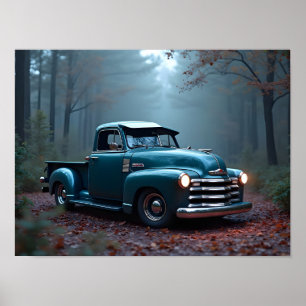 Classic Pickup Truck Poster