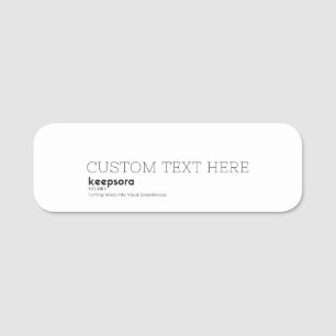 Classic Pin 3" X 1" Rectangle Dry Erase Name Tag