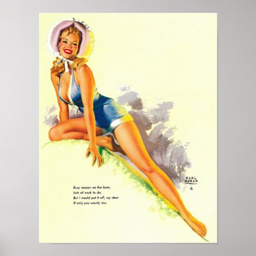 Classic Pin up Girl Poster
