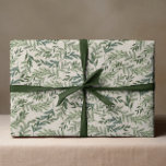 Classic Pine on Cream Wreath Christmas Holiday Wrapping Paper<br><div class="desc">***this design is part of a christmas holiday collection*** _______________________ this design template is fully editable and customizable by you the customer - click personalize further button if you with to move, add, delete or make major changes to the design _______________________ *if you have any DESIGN questions or need more...</div>