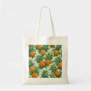Classic Pineapple Pattern Tote Bag