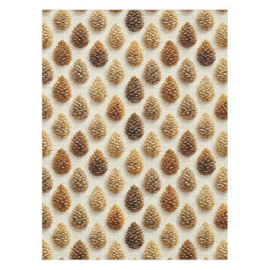 Classic Pinecone Winter Pattern Tablecloth