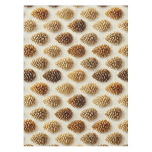 Classic Pinecone Winter Pattern Tablecloth