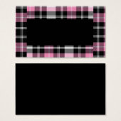 Classic Pink and Black Plaid (Front & Back)