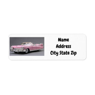 ***CLASSIC PINK CADILLAC*** ADDRESS LABEL