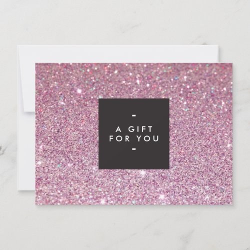 Classic Pink Glitter Salon Gift Certificate