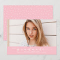 Classic Pink Graduation Announcement | Zazzle