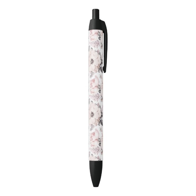 Classic Pink & Gray Pattern Pen (Bottom (Vertical))