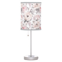Classic Pink & Gray Pattern Table Lamp Classic Pink & Gray Pattern Table Lamp