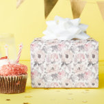 Classic Pink &amp; Gray Pattern Wrapping Paper