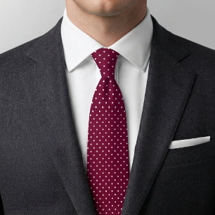 Classic Pink Polka Dot Neck Tie
