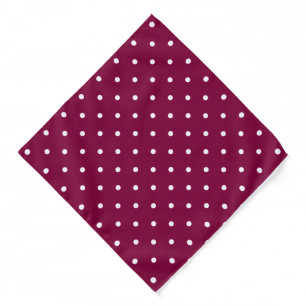 Classic Pink Polka Dot Pocket Square Bandana