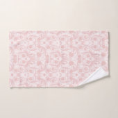 Classic Pink & White Damask Pattern Bath Towel Set | Zazzle