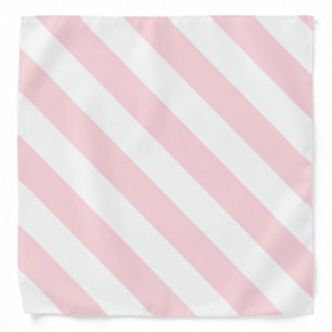 Classic Pink & White Stripe Bandana
