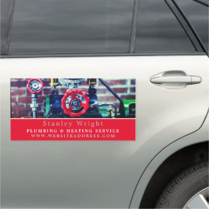 Classic Pipes, Plumber, Plumbing Car Magnet