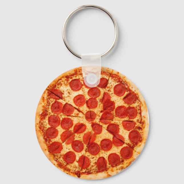 classic pizza fan keychain (Front)
