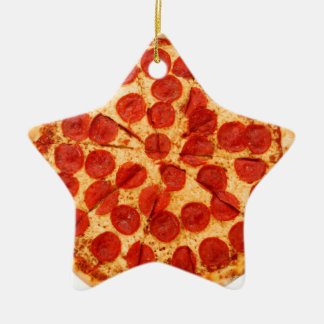 classic pizza lover ceramic ornament