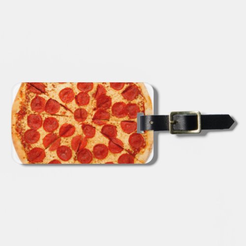 classic pizza lover luggage tag
