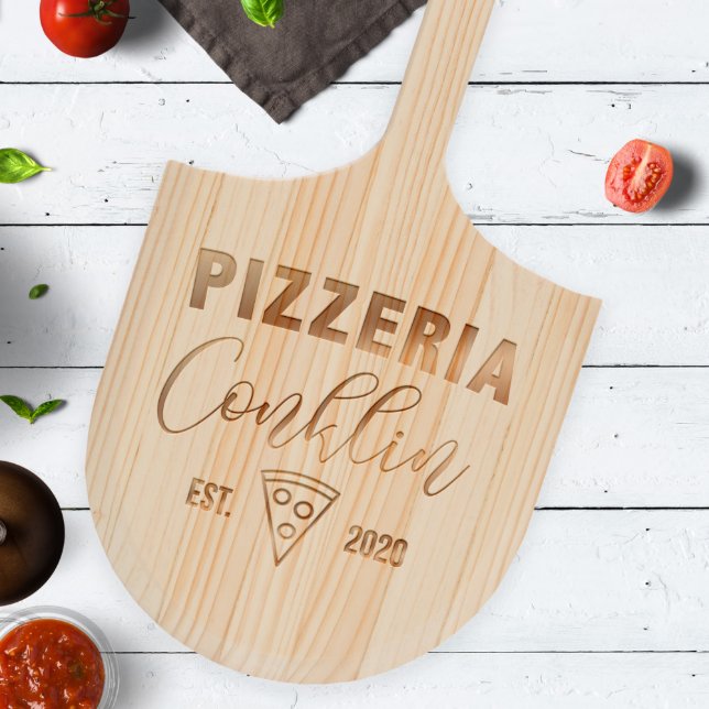 Classic Pizzeria Pizza Peel Serving Board (Front)