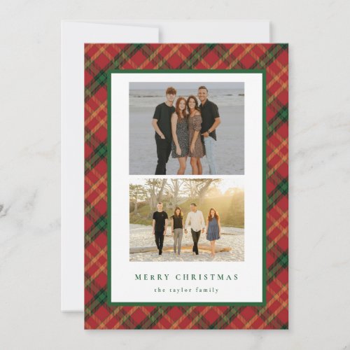 Classic Plaid Christmas Card 2_Photos