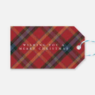 Classic Plaid Christmas To/From Gift Tag
