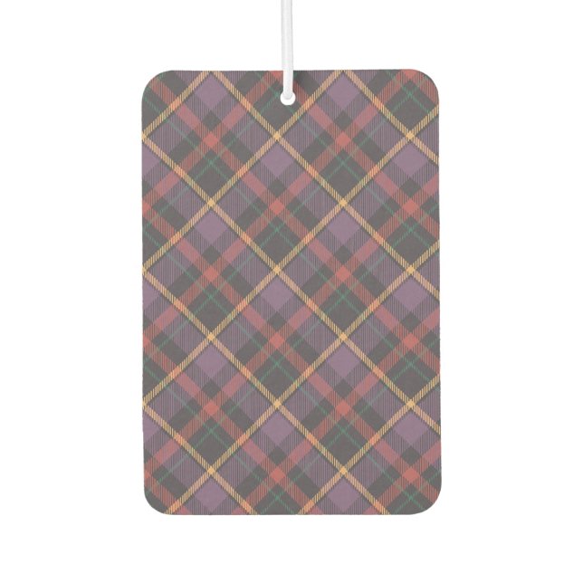 Classic Plaid Pattern Air Freshener (Front)