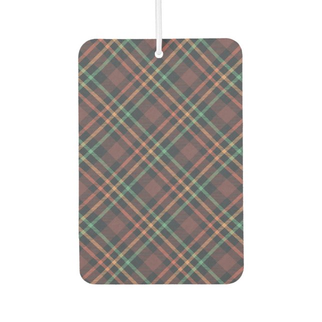 Classic Plaid Pattern Air Freshener (Front)