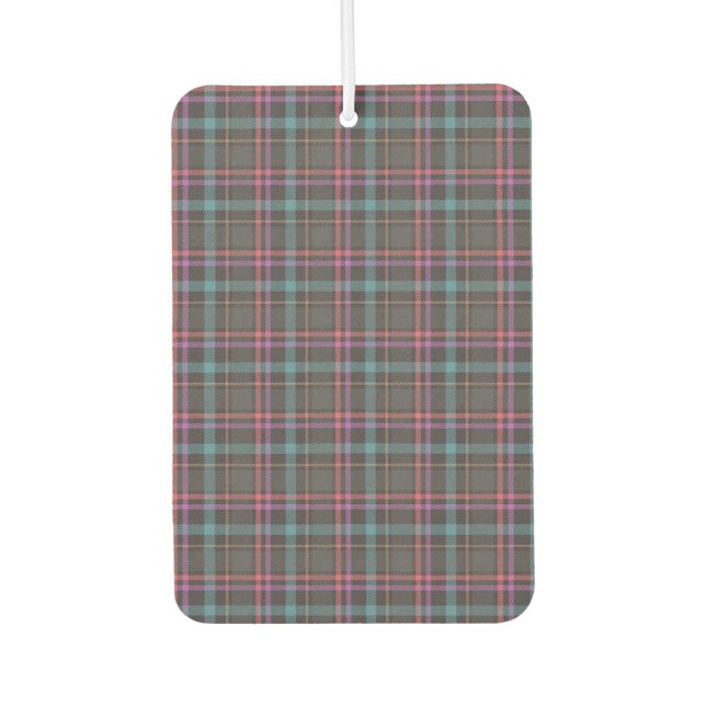 Classic Plaid Pattern Air Freshener (Front)