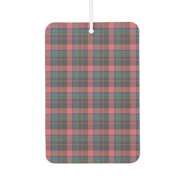 Classic Plaid Pattern Air Freshener (Front)