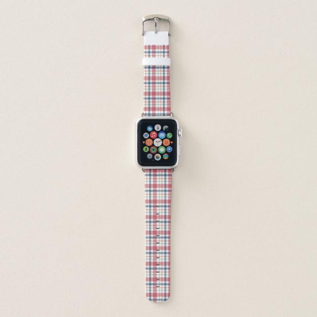 Classic Plaid Pattern Apple Watch Band (Front)