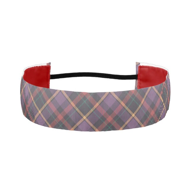 Classic Plaid Pattern Athletic Headband (Front)